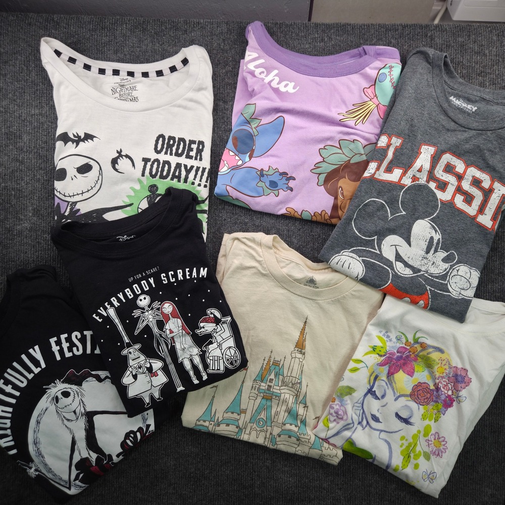 Disney‎ Graphic Tee Bundle Women S Multi Cotton Blend Nightmare Before Christmas
